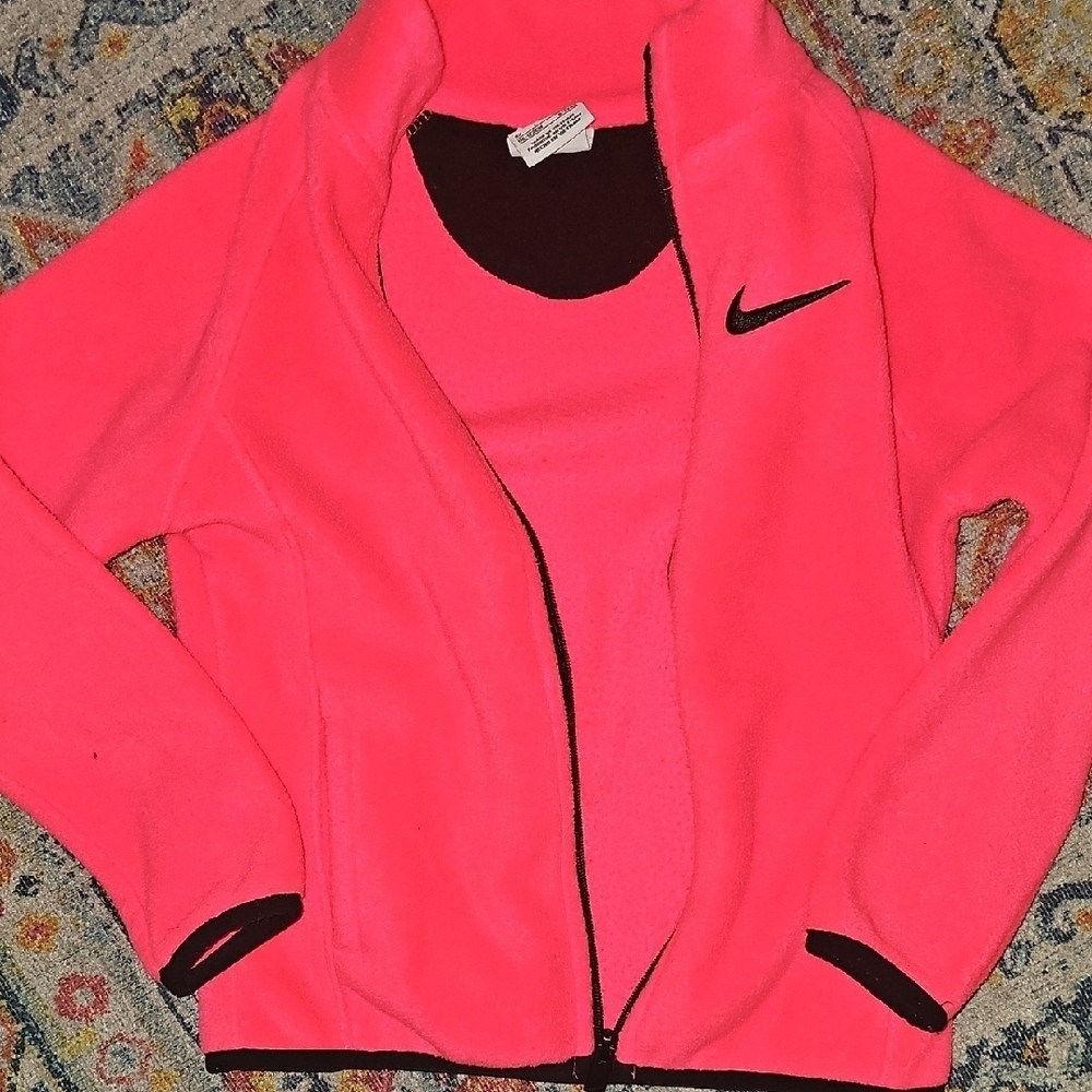 Nike Kids Pink Fleece Jacket - Picture 7 of 7